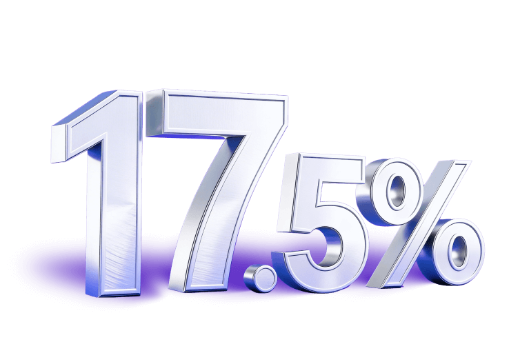 Откройте вклад со ставкой 17,5%