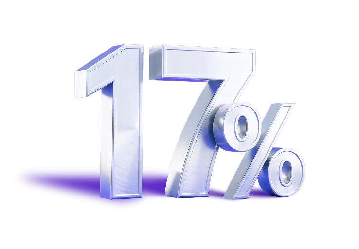 Откройте вклад со ставкой 17%