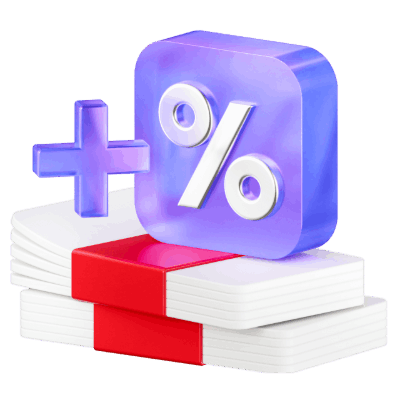 +1%