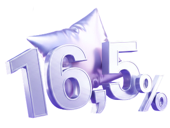 Откройте первый вклад под 16,5 %